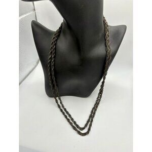 48” Long Milor Italy Sterling Silver 925 French Rope Chain Necklace 58.2g